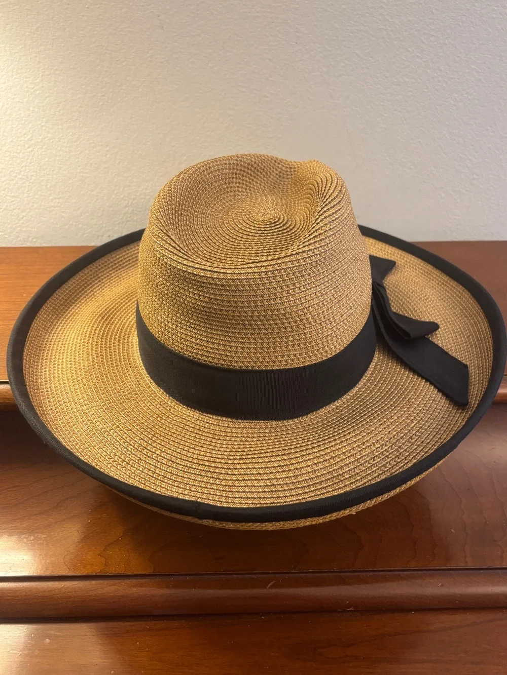 Eric Javits Squishee Instinct Straw Fedora Sun Hat Natural - Picture 3 of 14